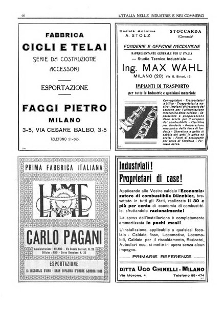 L'Italia nelle industrie e nei commerci rassegna mensile del Movimento economico in Italia