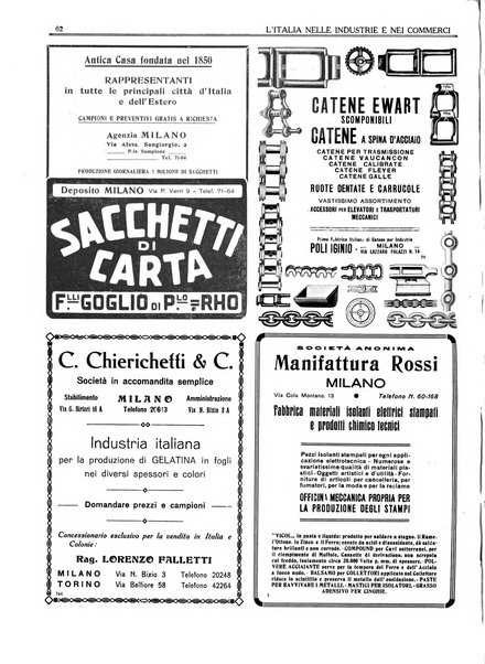 L'Italia nelle industrie e nei commerci rassegna mensile del Movimento economico in Italia