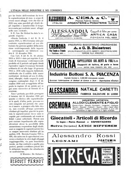 L'Italia nelle industrie e nei commerci rassegna mensile del Movimento economico in Italia