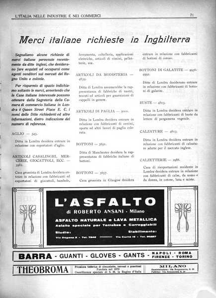 L'Italia nelle industrie e nei commerci rassegna mensile del Movimento economico in Italia