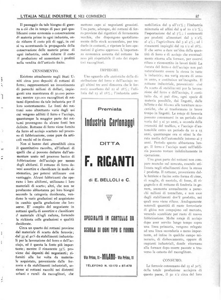 L'Italia nelle industrie e nei commerci rassegna mensile del Movimento economico in Italia