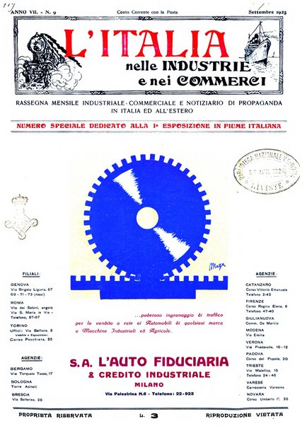 L'Italia nelle industrie e nei commerci rassegna mensile del Movimento economico in Italia