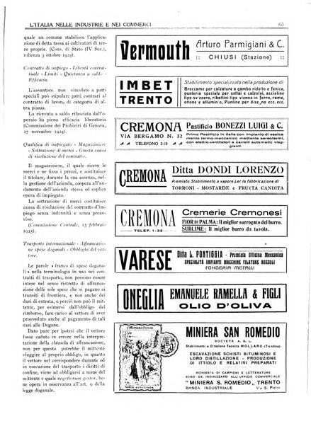 L'Italia nelle industrie e nei commerci rassegna mensile del Movimento economico in Italia