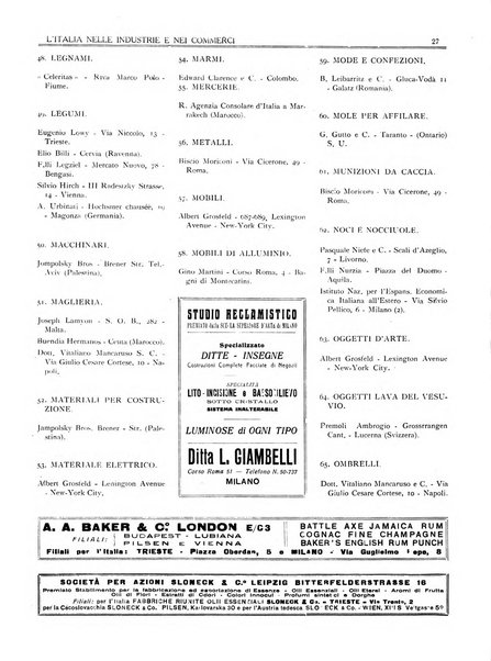 L'Italia nelle industrie e nei commerci rassegna mensile del Movimento economico in Italia