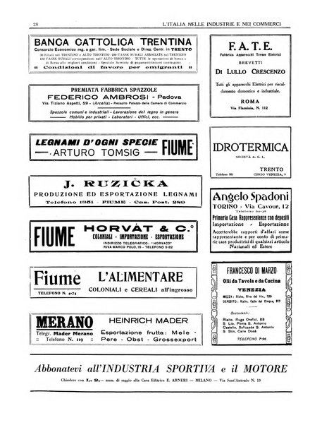 L'Italia nelle industrie e nei commerci rassegna mensile del Movimento economico in Italia