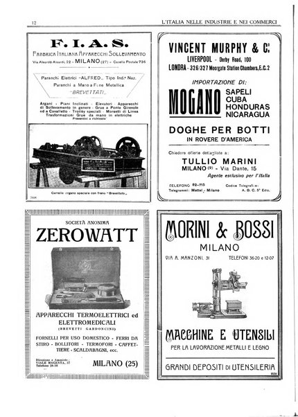 L'Italia nelle industrie e nei commerci rassegna mensile del Movimento economico in Italia