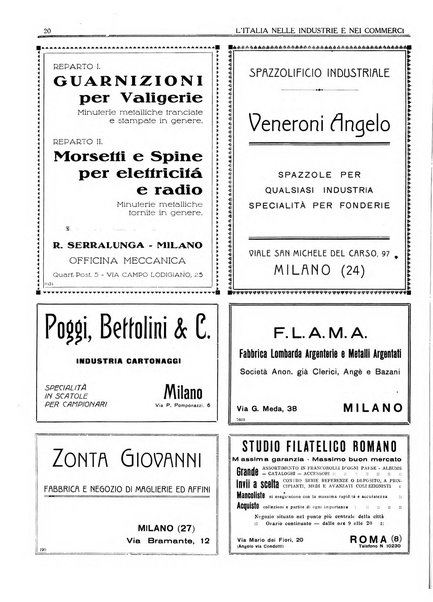 L'Italia nelle industrie e nei commerci rassegna mensile del Movimento economico in Italia