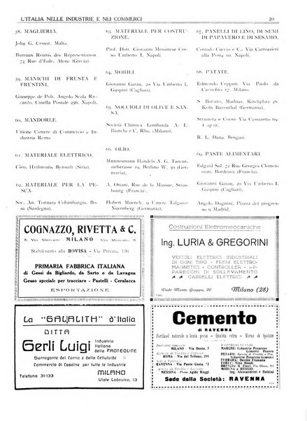 L'Italia nelle industrie e nei commerci rassegna mensile del Movimento economico in Italia