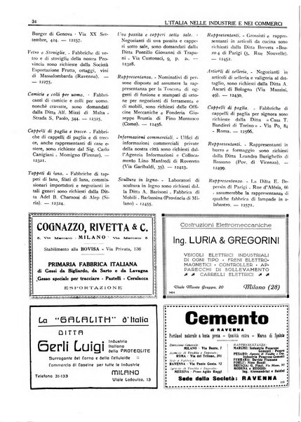 L'Italia nelle industrie e nei commerci rassegna mensile del Movimento economico in Italia