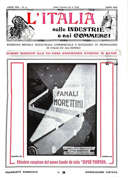 L'Italia nelle industrie e nei commerci rassegna mensile del Movimento economico in Italia