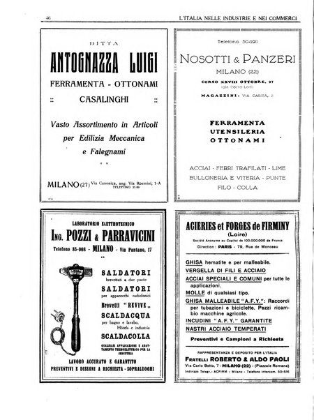 L'Italia nelle industrie e nei commerci rassegna mensile del Movimento economico in Italia