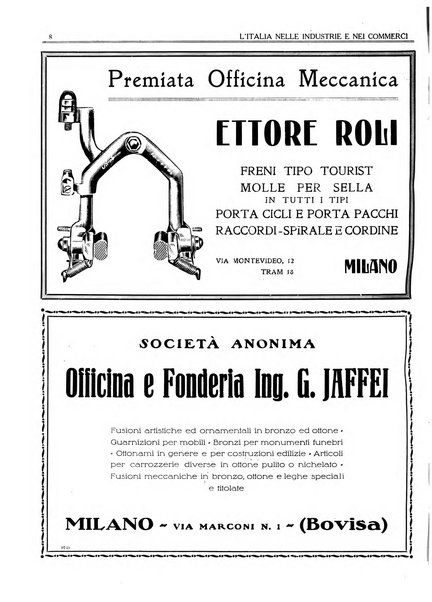 L'Italia nelle industrie e nei commerci rassegna mensile del Movimento economico in Italia