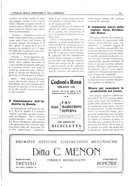 L'Italia nelle industrie e nei commerci rassegna mensile del Movimento economico in Italia