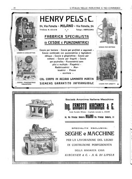 L'Italia nelle industrie e nei commerci rassegna mensile del Movimento economico in Italia