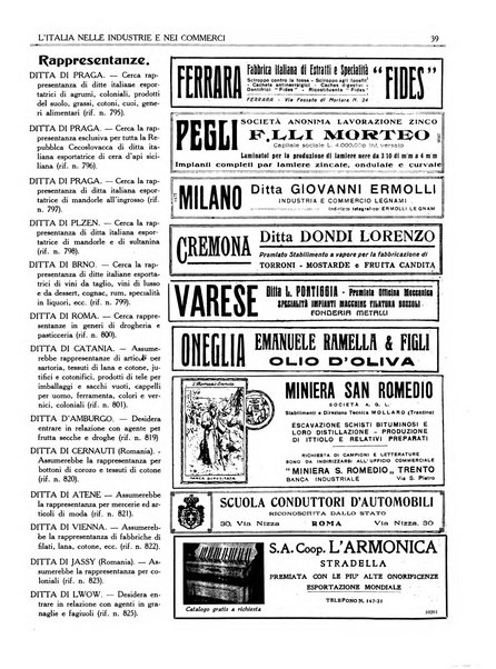 L'Italia nelle industrie e nei commerci rassegna mensile del Movimento economico in Italia