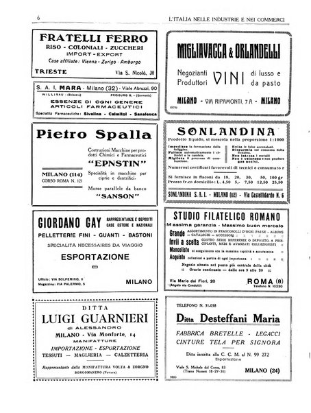 L'Italia nelle industrie e nei commerci rassegna mensile del Movimento economico in Italia