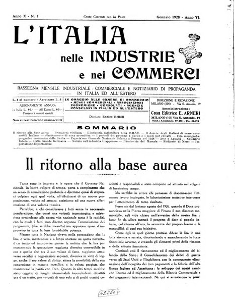 L'Italia nelle industrie e nei commerci rassegna mensile del Movimento economico in Italia