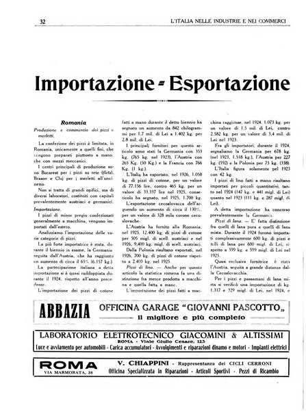 L'Italia nelle industrie e nei commerci rassegna mensile del Movimento economico in Italia