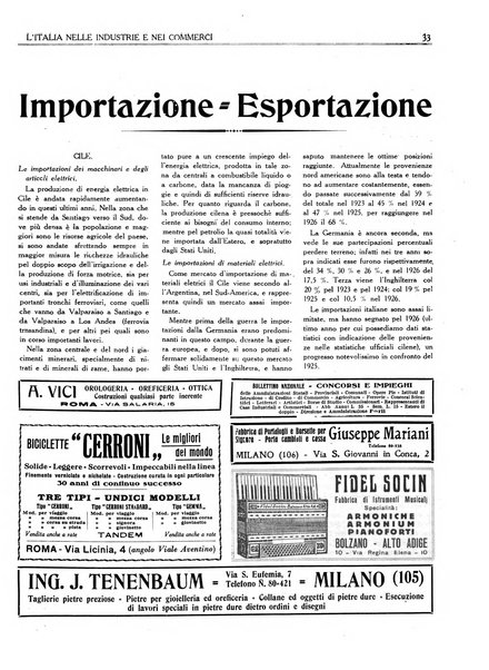 L'Italia nelle industrie e nei commerci rassegna mensile del Movimento economico in Italia