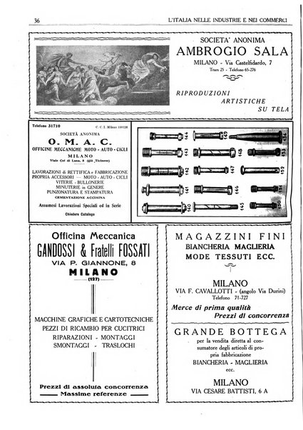 L'Italia nelle industrie e nei commerci rassegna mensile del Movimento economico in Italia