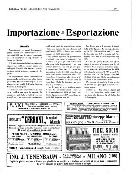 L'Italia nelle industrie e nei commerci rassegna mensile del Movimento economico in Italia