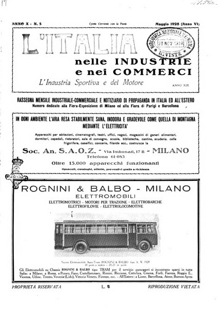 L'Italia nelle industrie e nei commerci rassegna mensile del Movimento economico in Italia