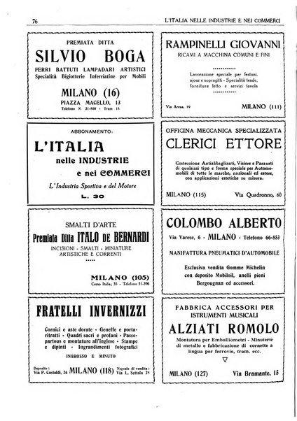 L'Italia nelle industrie e nei commerci rassegna mensile del Movimento economico in Italia