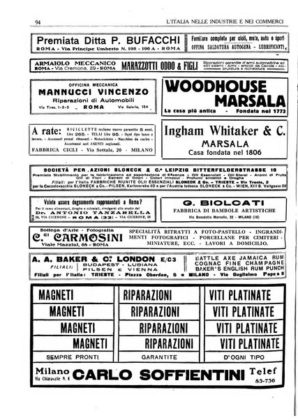 L'Italia nelle industrie e nei commerci rassegna mensile del Movimento economico in Italia