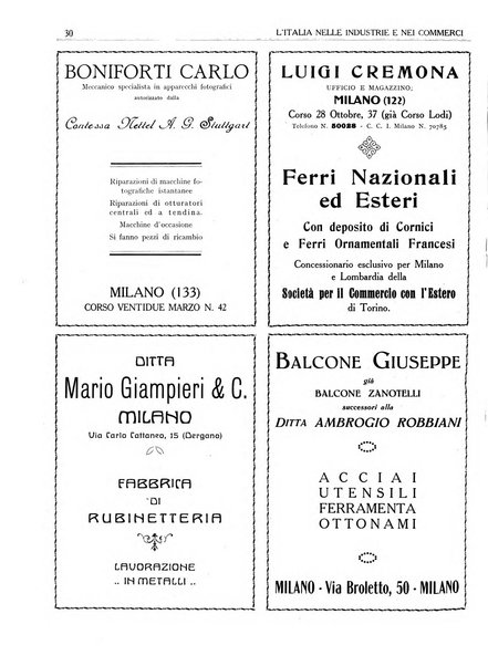 L'Italia nelle industrie e nei commerci rassegna mensile del Movimento economico in Italia