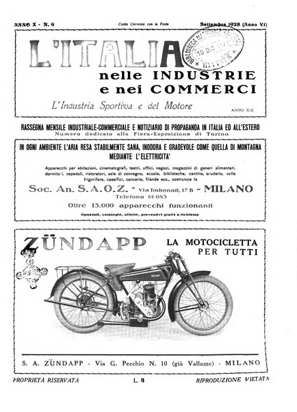 L'Italia nelle industrie e nei commerci rassegna mensile del Movimento economico in Italia