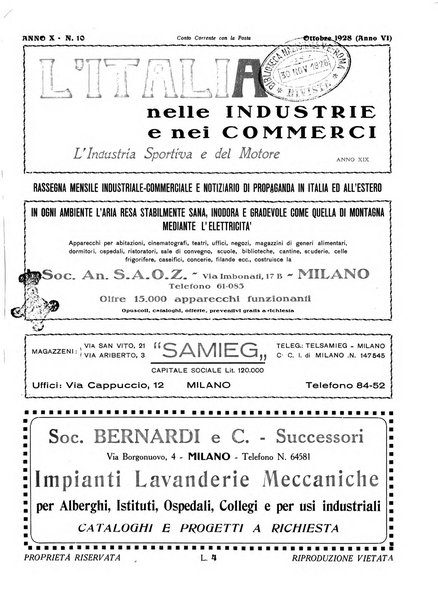 L'Italia nelle industrie e nei commerci rassegna mensile del Movimento economico in Italia