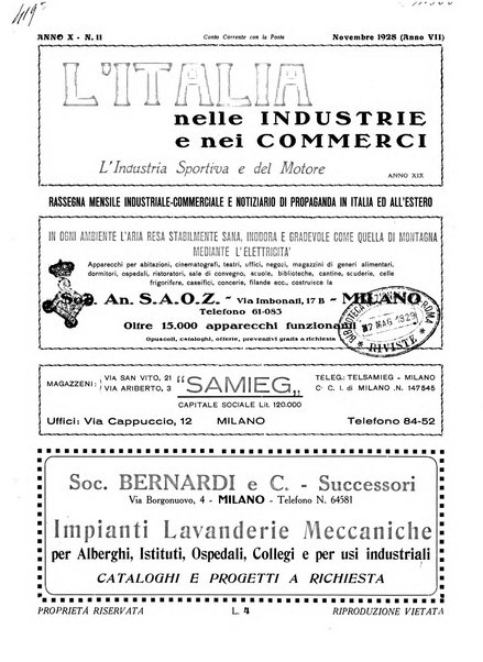 L'Italia nelle industrie e nei commerci rassegna mensile del Movimento economico in Italia