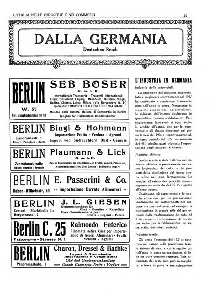 L'Italia nelle industrie e nei commerci rassegna mensile del Movimento economico in Italia