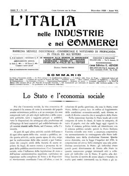 L'Italia nelle industrie e nei commerci rassegna mensile del Movimento economico in Italia