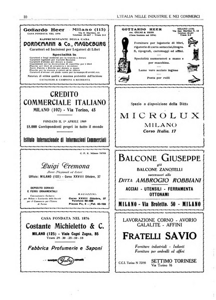 L'Italia nelle industrie e nei commerci rassegna mensile del Movimento economico in Italia