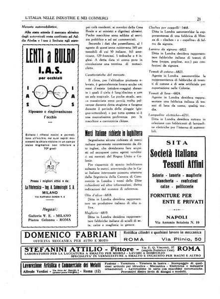 L'Italia nelle industrie e nei commerci rassegna mensile del Movimento economico in Italia
