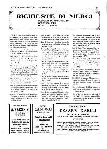 L'Italia nelle industrie e nei commerci rassegna mensile del Movimento economico in Italia