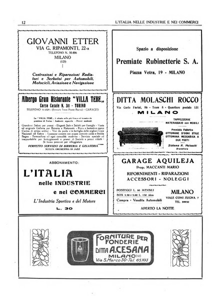 L'Italia nelle industrie e nei commerci rassegna mensile del Movimento economico in Italia