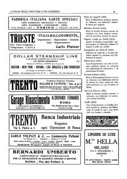 L'Italia nelle industrie e nei commerci rassegna mensile del Movimento economico in Italia
