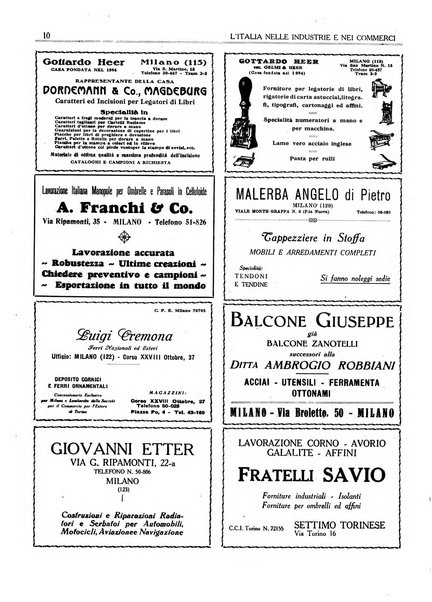 L'Italia nelle industrie e nei commerci rassegna mensile del Movimento economico in Italia