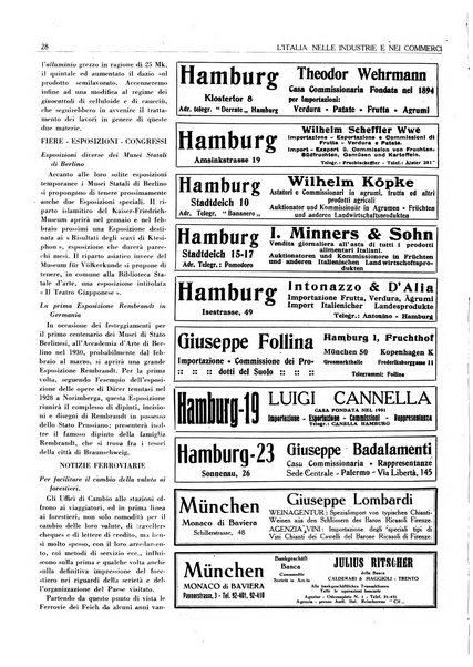L'Italia nelle industrie e nei commerci rassegna mensile del Movimento economico in Italia
