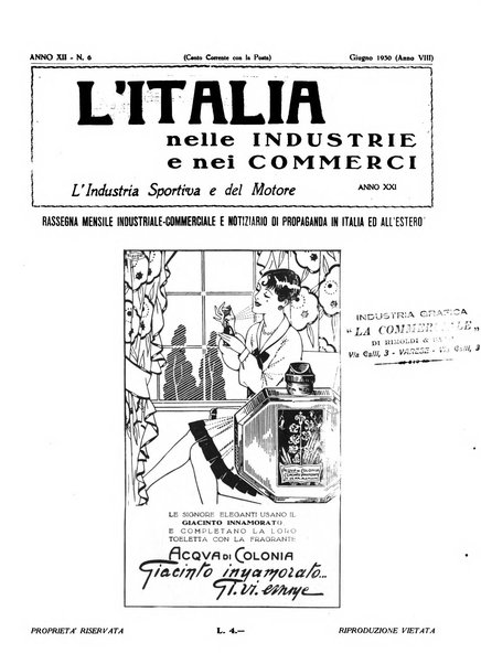 L'Italia nelle industrie e nei commerci rassegna mensile del Movimento economico in Italia