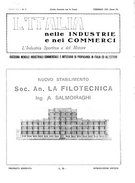 L'Italia nelle industrie e nei commerci rassegna mensile del Movimento economico in Italia