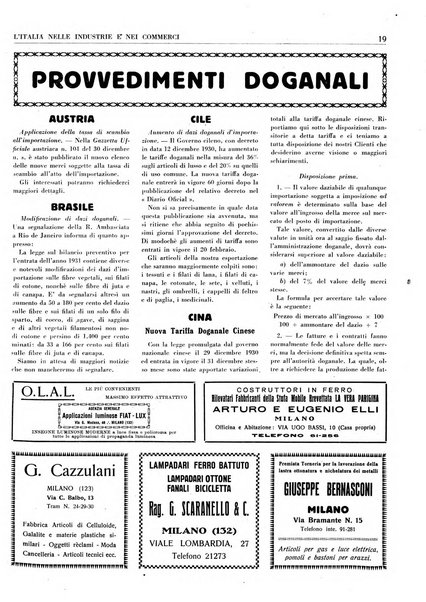 L'Italia nelle industrie e nei commerci rassegna mensile del Movimento economico in Italia