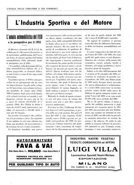 L'Italia nelle industrie e nei commerci rassegna mensile del Movimento economico in Italia