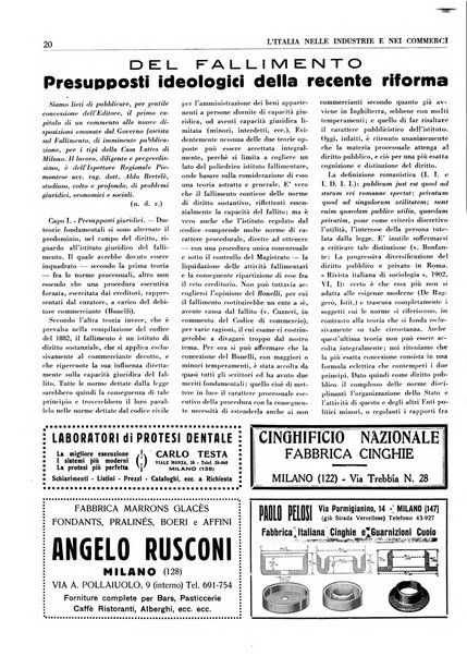 L'Italia nelle industrie e nei commerci rassegna mensile del Movimento economico in Italia