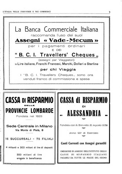 L'Italia nelle industrie e nei commerci rassegna mensile del Movimento economico in Italia