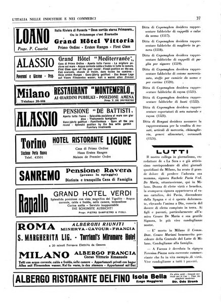 L'Italia nelle industrie e nei commerci rassegna mensile del Movimento economico in Italia