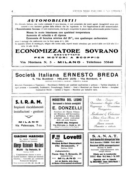 L'Italia nelle industrie e nei commerci rassegna mensile del Movimento economico in Italia