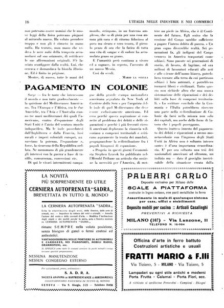 L'Italia nelle industrie e nei commerci rassegna mensile del Movimento economico in Italia
